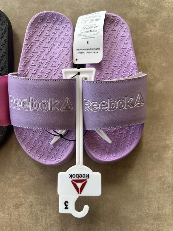Girls Reebok Dual Density Slide Pink & Lavender Size 3 Lot Of 2 New