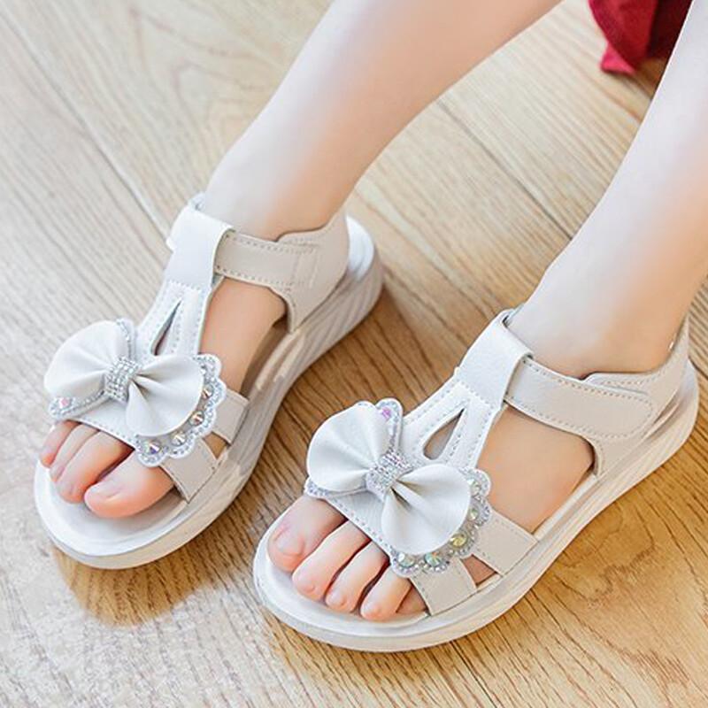 Girls Sandals Party Wedding Dance Slippers Dress Holiday Beath Clogs Flats Shoes
