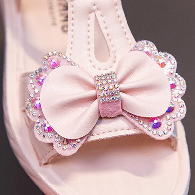 Girls Sandals Party Wedding Dance Slippers Dress Holiday Beath Clogs Flats Shoes