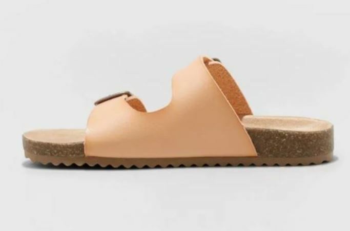 Girls' Sienna Slip-On Footbed Sandals Tan - Cat & Jack - CHOOSE SIZE