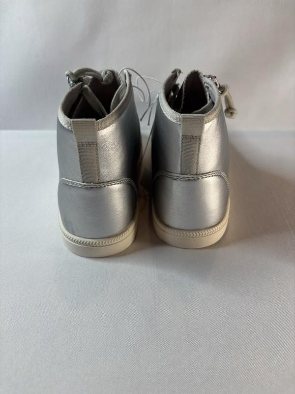 Girls Silver Metallic High Top Sneakers Size 6 New Billy Target Hip Hop
