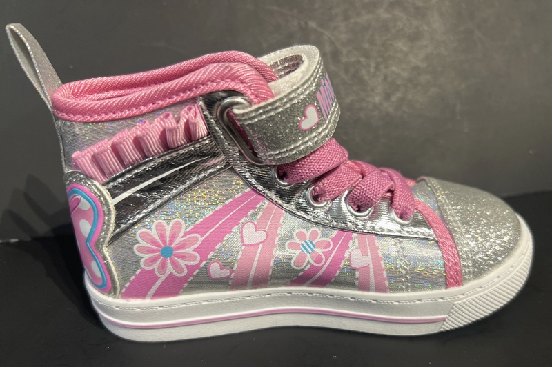 Girls Size 7 Toddler Sneakers DISNEY MINI MOUSE Hook Loop Slip On No Laces EU 23