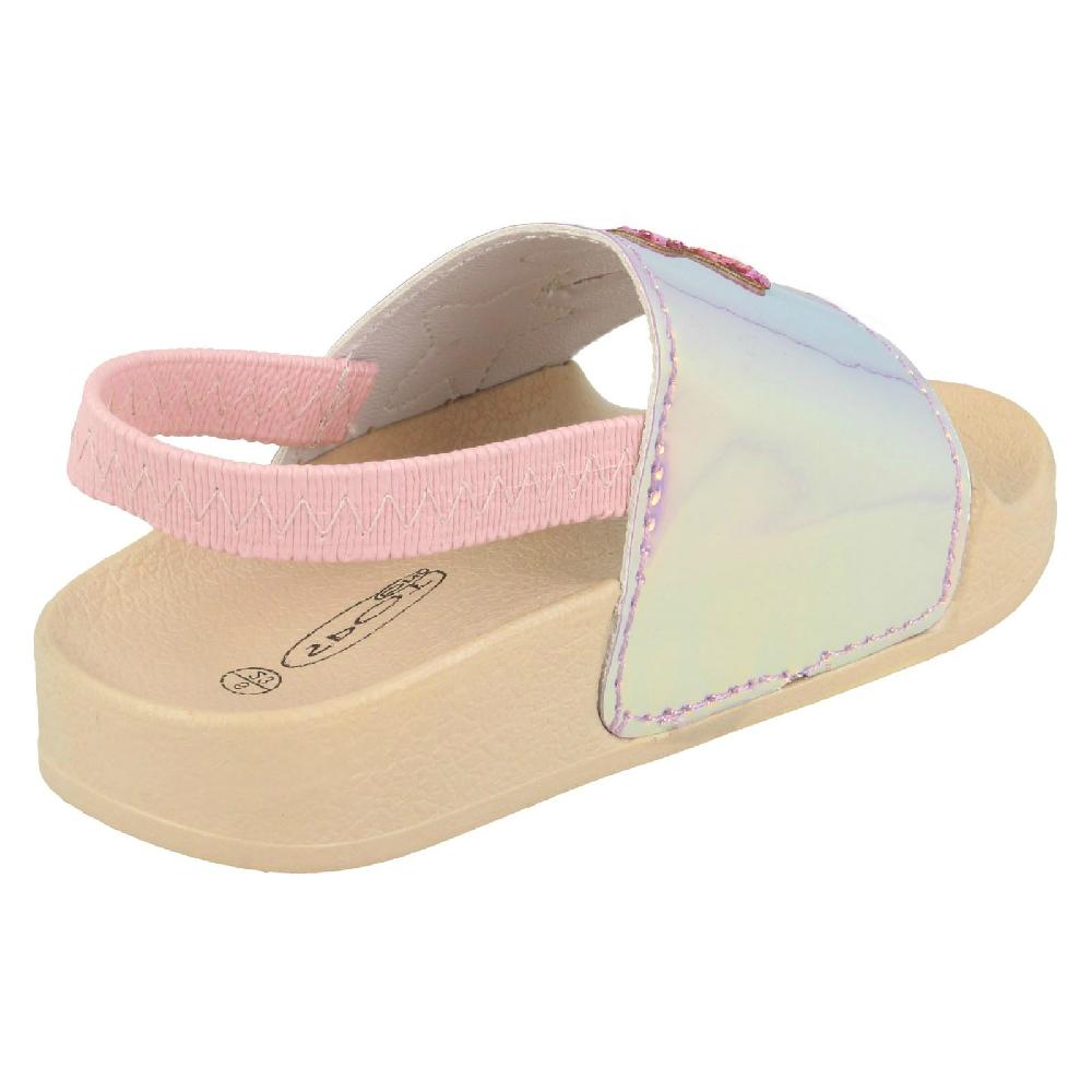Girls Spot On Back Opening Passersby - With Glitter Star Design H0R310