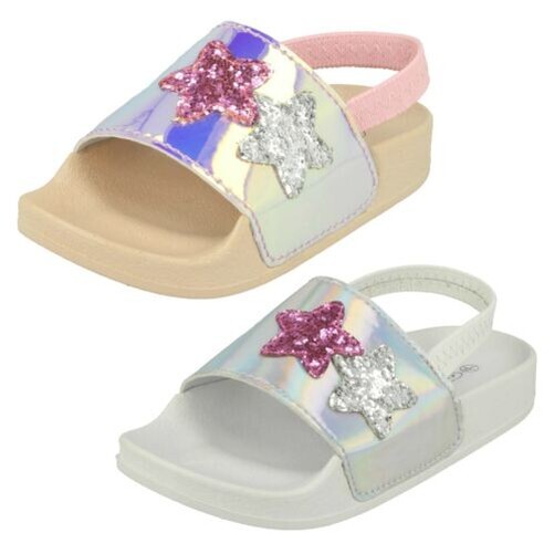 Girls Spot On Back Opening Passersby - With Glitter Star Design H0R310