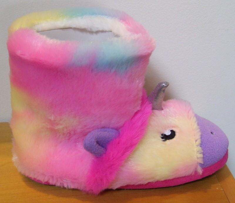 Girls Totes Toasties Unicorn Slippers S 11-12 M 13-1