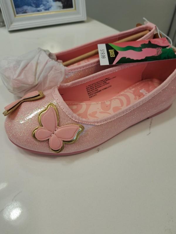 Girls Wicked Pink Shoes GLINDA Ballet Flats NEW w Tags SIZE 3