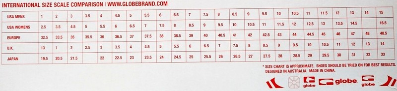 Globe Men's Tilt Skate Shoe US Size