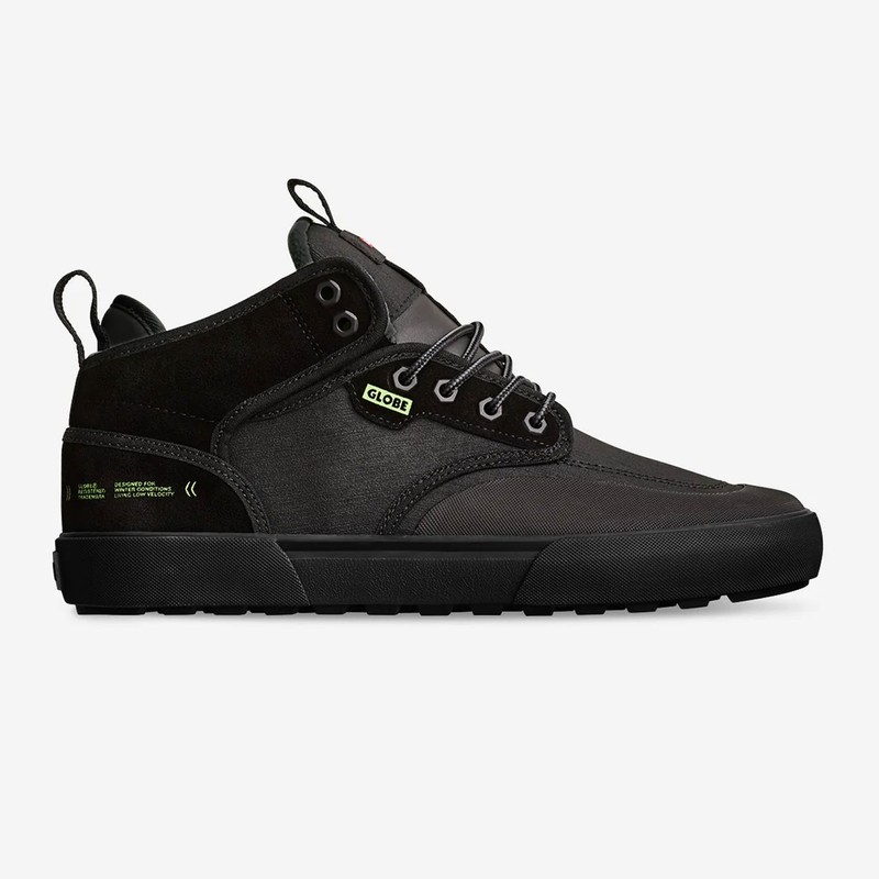 Globe Skateboard Shoes Motley Mid Black/Lime/Summit