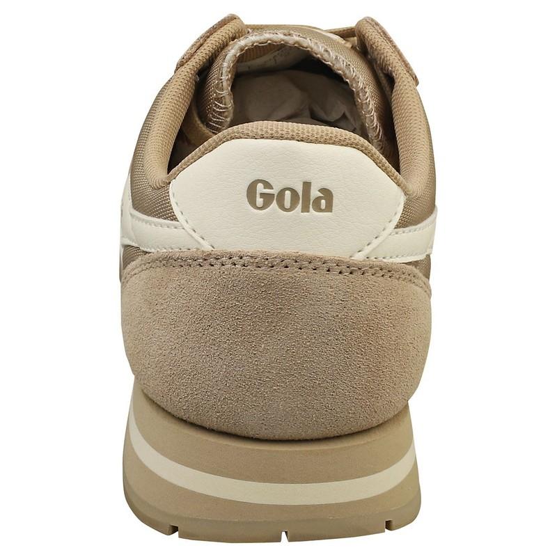 Gola Daytona 88 Womens Fashion Sneakers In Bone Off White