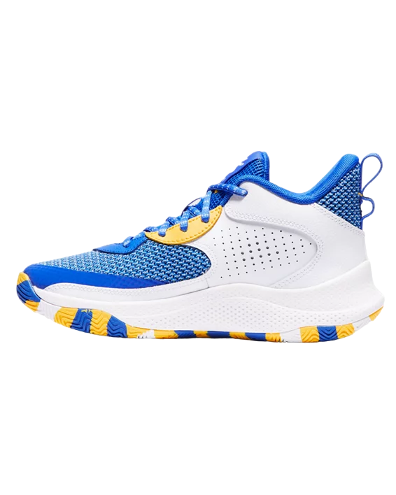 Gold Under Armour Boys Big Kid Curry 3z 24 BLU/WHT Basketball Shoe 3027627-400