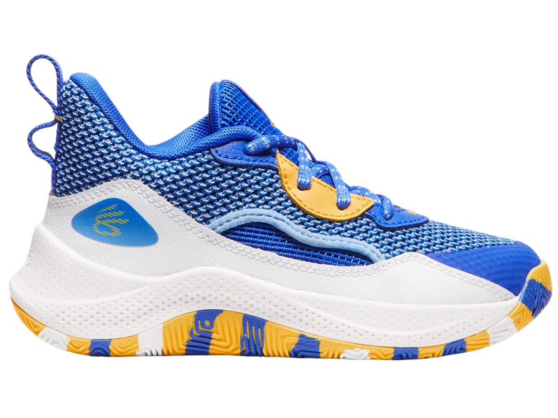 Gold Under Armour Boys Big Kid Curry 3z 24 BLU/WHT Basketball Shoe 3027627-400