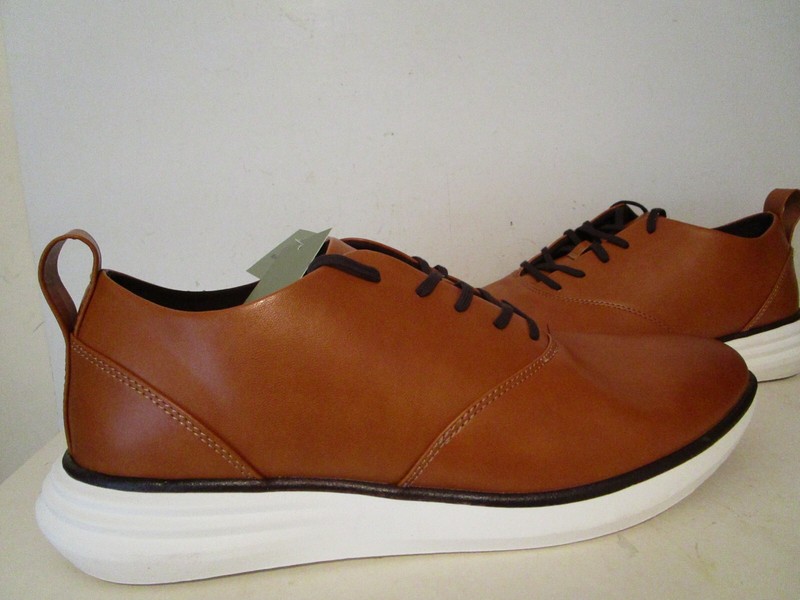 Goodfellow & Co Mens Luis Hybrid Oxford Sneakers Cognac Size 13