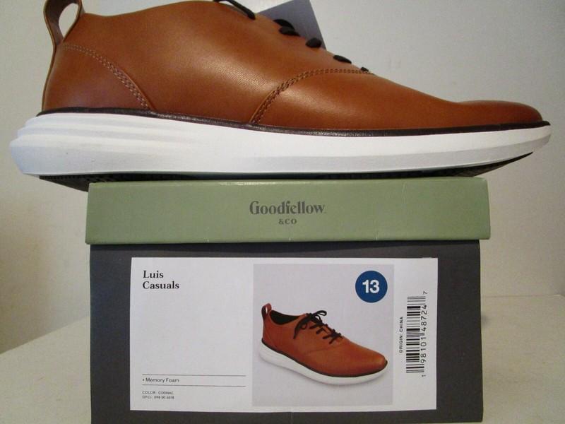 Goodfellow & Co Mens Luis Hybrid Oxford Sneakers Cognac Size 13