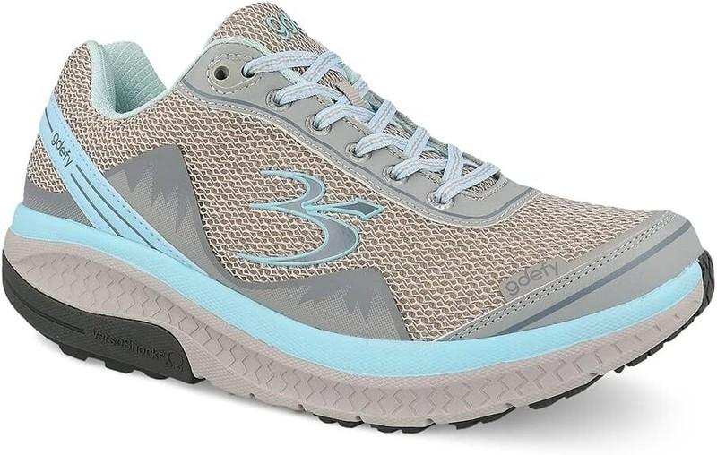 Gravity Defyer Mighty Walk Women's Gdefy TB9024FGU Pain Relief Grey Aqua Shoe