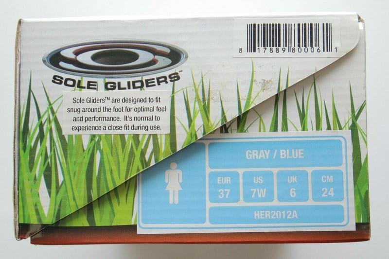 Gray / Blue Women's Size 7W Sole Gliders Optimal Feel & Performance Shoes