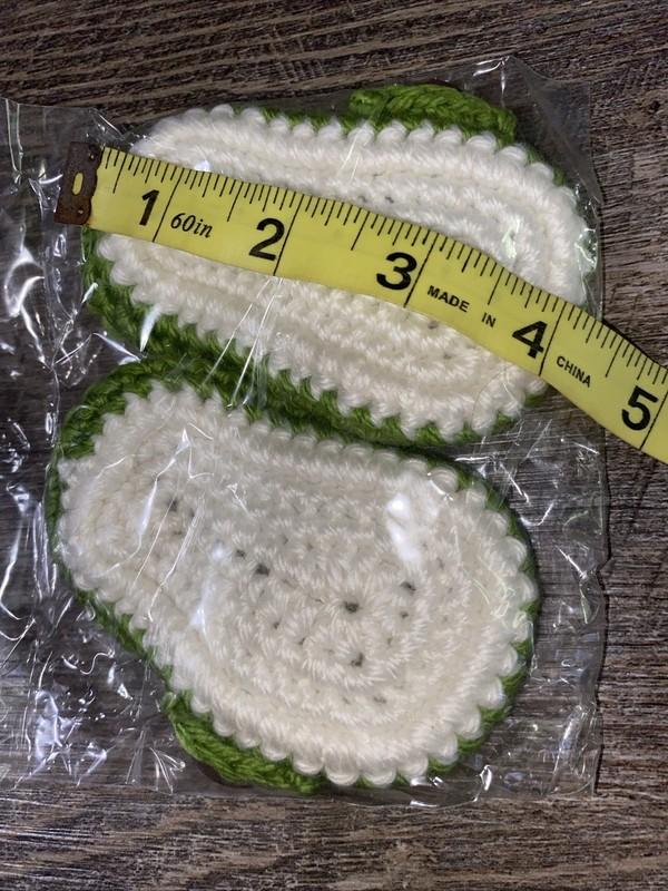 Green Brown Ivory Crocheted Baby Shoes 6 To 12 Months Christmas St Patrick’s Day