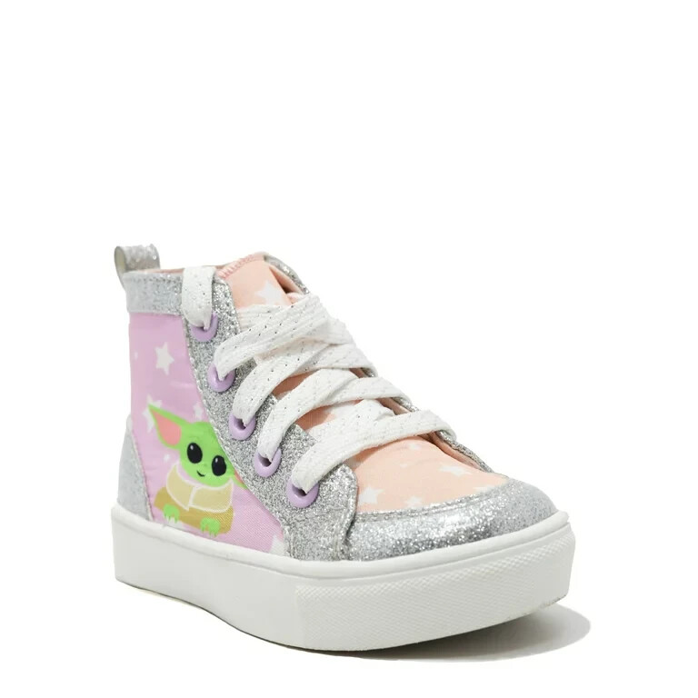 Grogu The Child STAR WARS Toddler Girls SIZE 9 Hightop Sneaker~DISNEY SCHOOL