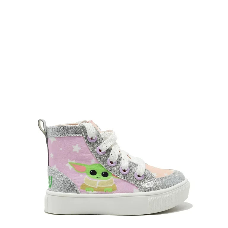 Grogu The Child STAR WARS Toddler Girls SIZE 9 Hightop Sneaker~DISNEY SCHOOL