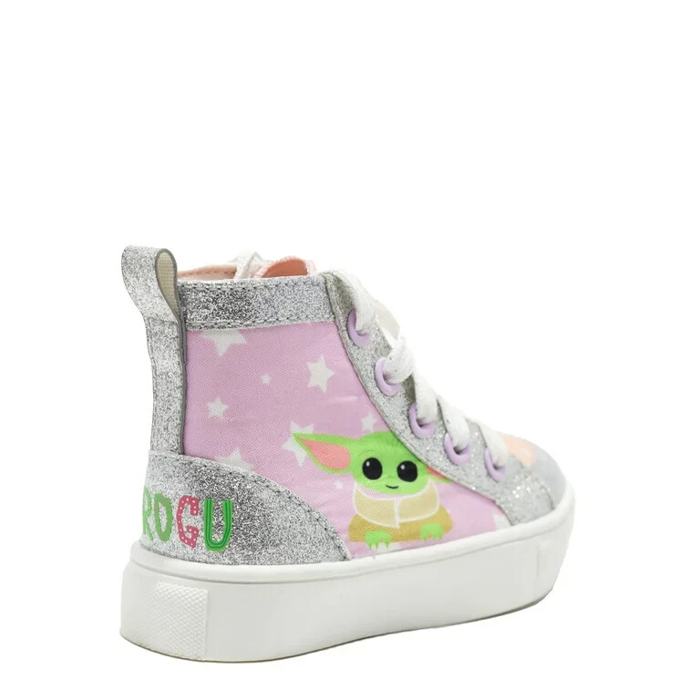 Grogu The Child STAR WARS Toddler Girls SIZE 9 Hightop Sneaker~DISNEY SCHOOL