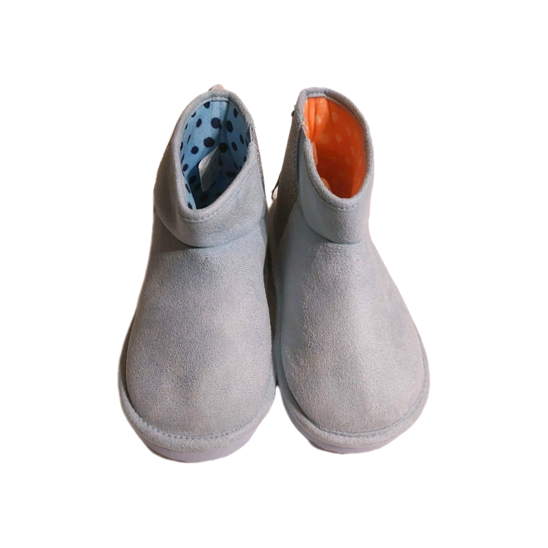 Groundup Girls Toddler Bluey Faux Fur Shearling Boots Powder Blue Size 11