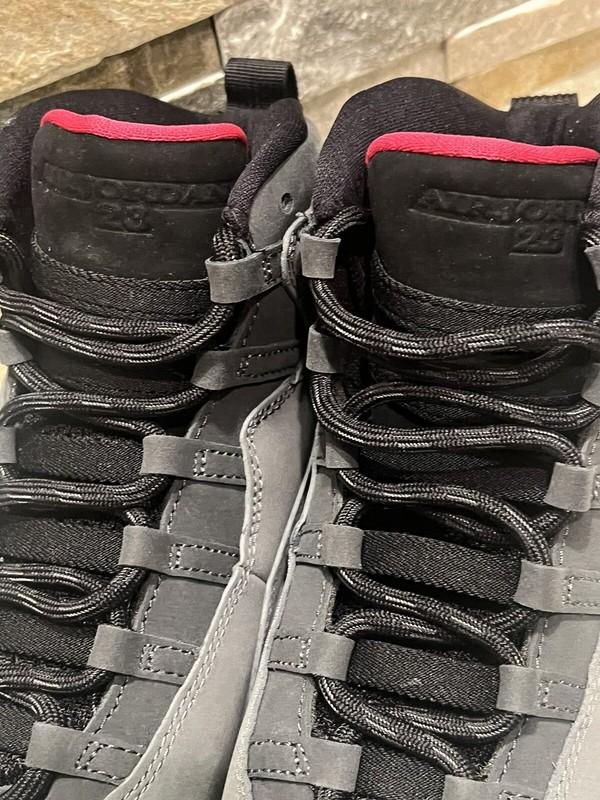 (GS) Air Jordan 10 Retro 'Smoke Grey' Size 7Y Premium Leather High-Top