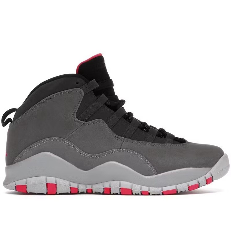 (GS) Air Jordan 10 Retro 'Smoke Grey' Size 7Y Premium Leather High-Top