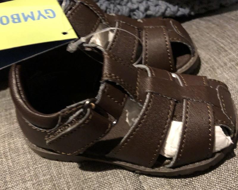GYMBOREE Brown Unisex Toddler Sandals/Shoes Size 3 NWT