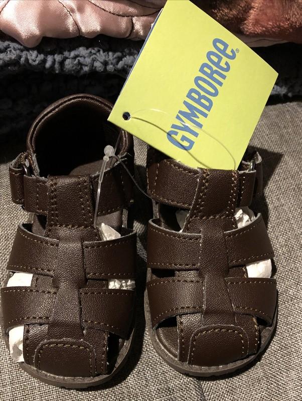 GYMBOREE Brown Unisex Toddler Sandals/Shoes Size 3 NWT