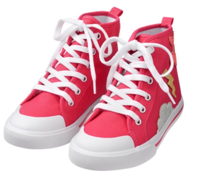 Gymboree Spring Forward Girls High Top Sneakers Shoes Cherry Size 4
