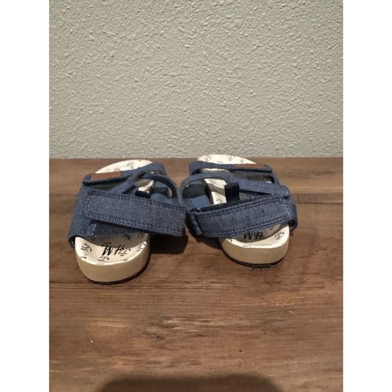 H&M Adjustable Blue Strap Boy Sandals Size 9
