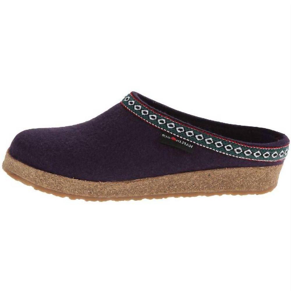 Haflinger Women's Gz12 Grizzly Clog Eggplant