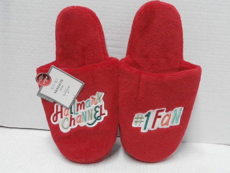 Hallmark Channel #1 Fan Adult Slippers L/XL New with Tag - up