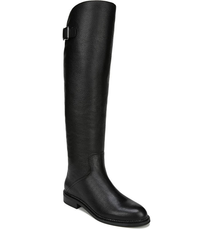 Halloway Black Leather Franco Sarto Boots