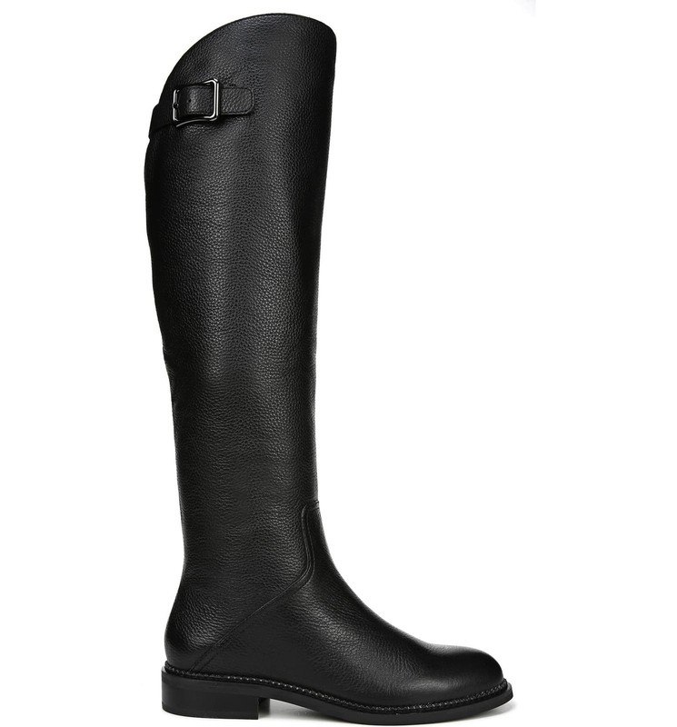 Halloway Black Leather Franco Sarto Boots