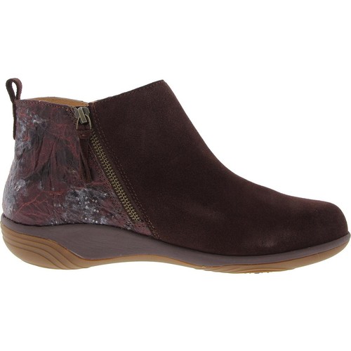 Hälsa Womens Althea Brown Zipper Suede Booties 11 Medium (B M) BHFO 1272