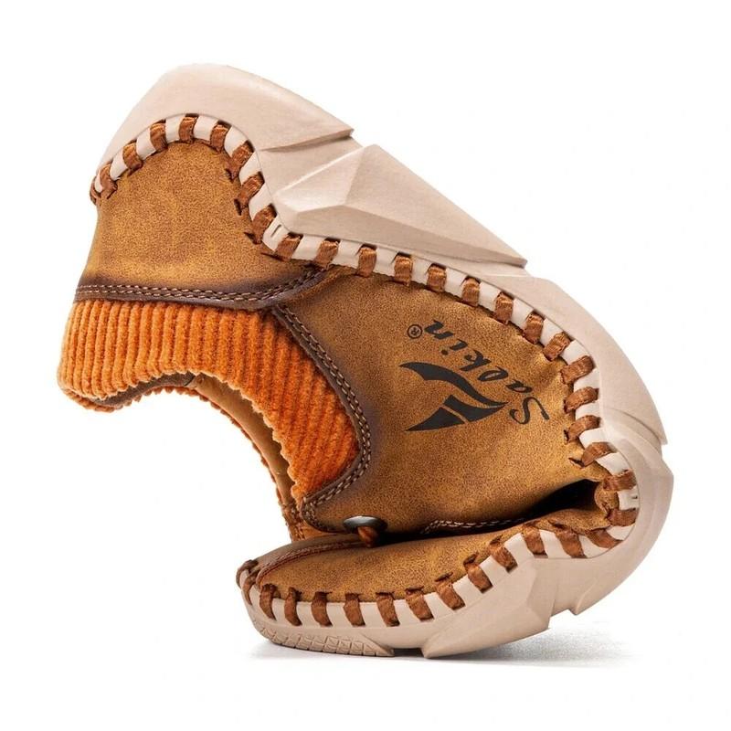 Handmade Leather Shoes Men's Casual Outdoor Driving Loafers Moccasins Sneakers