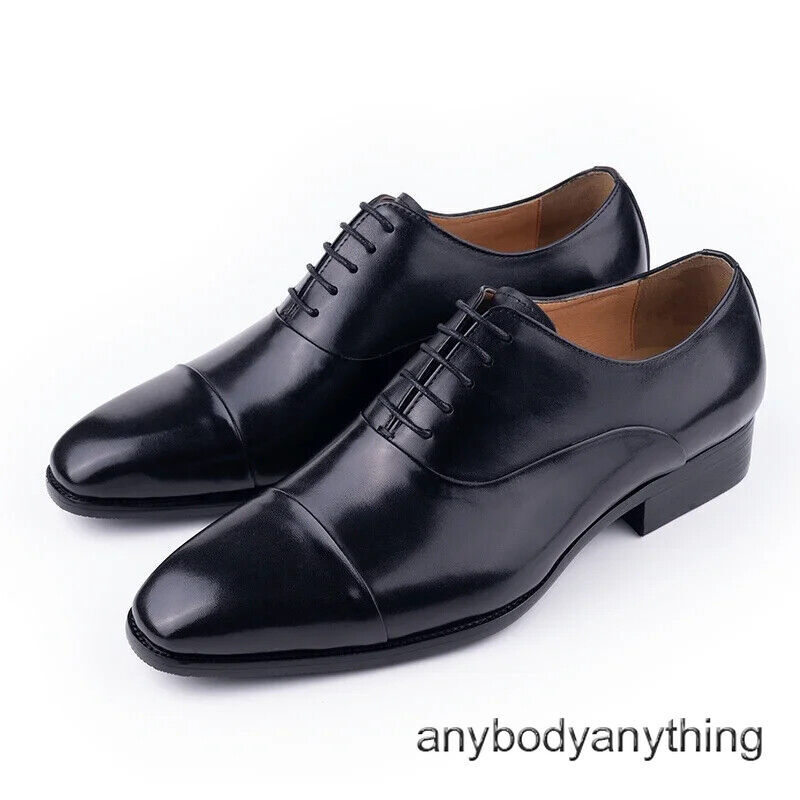 Handmade Mens Oxford Leather Shoes Leather Men Dress Shoes Business Formal Shoes