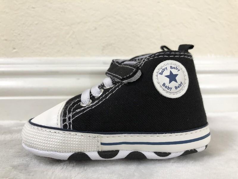 Happy Dino Unisex Infant Soft No Tie Anti-Slip Sole High-Top Sneaker Size 3