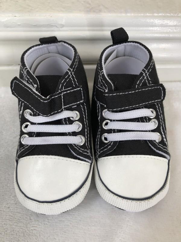 Happy Dino Unisex Infant Soft No Tie Anti-Slip Sole High-Top Sneaker Size 3