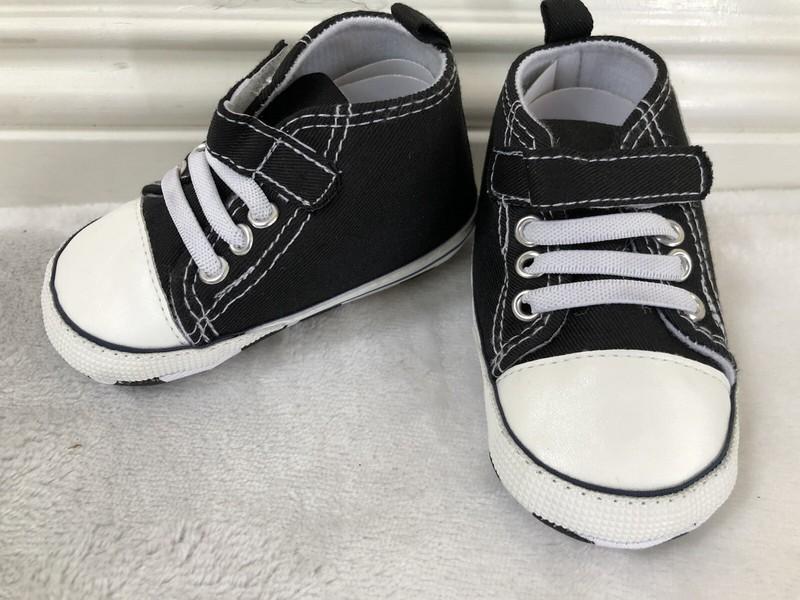 Happy Dino Unisex Infant Soft No Tie Anti-Slip Sole High-Top Sneaker Size 3