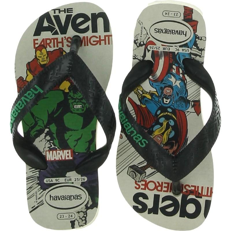 Havaianas Boys Marvel Classics Multi Flip-Flops 9 Medium (D) Toddler BHFO 2761