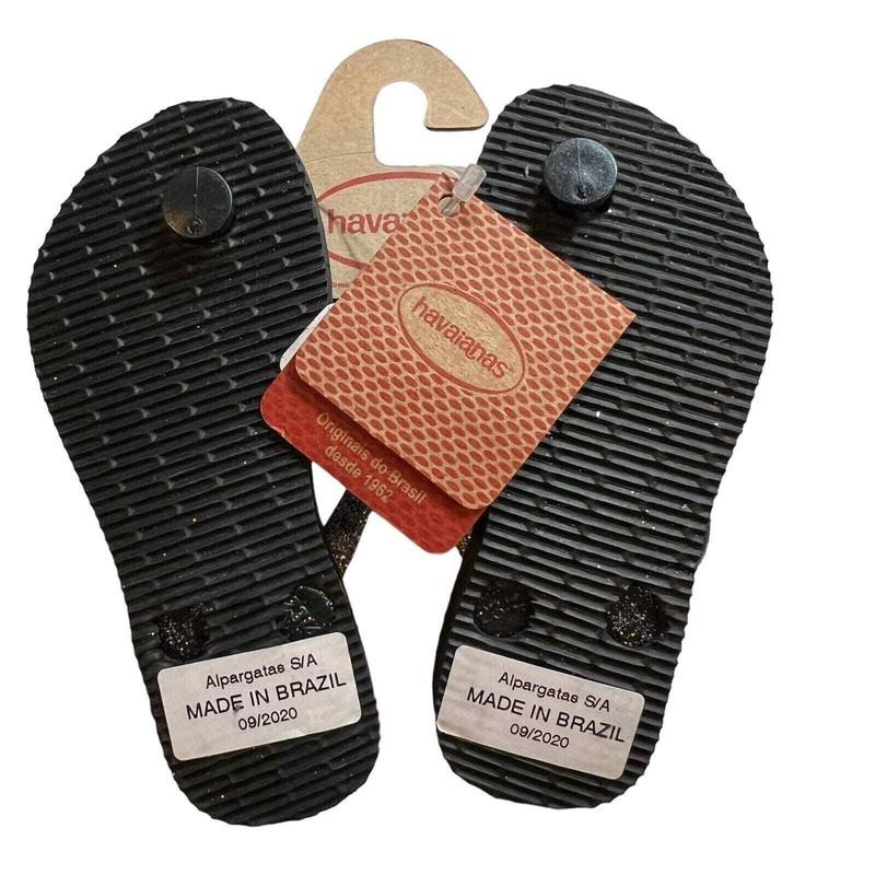 Havaianas Kids Slim Glitter Flip Flops Size 13/1 New