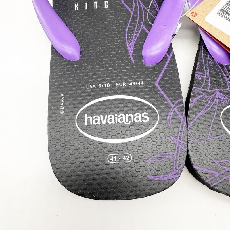 Havaianas Men's Marvel Black Panther Premium Flip Flops US 9/10 EU 43/44