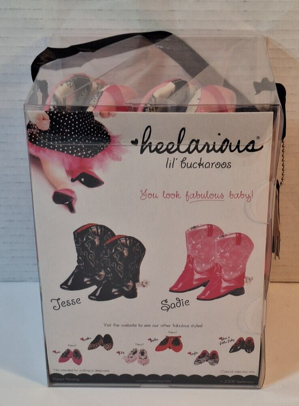 HEELARIOUS Lil' Buckaroos Pink Baby Cowgirl Boots Booties Shoes "Sadie" New 0-6