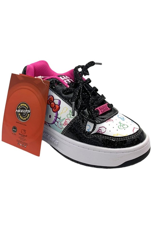 HEELYS Kid's Girl Kama Wheeled Heel Sneakers Black/White/Pink