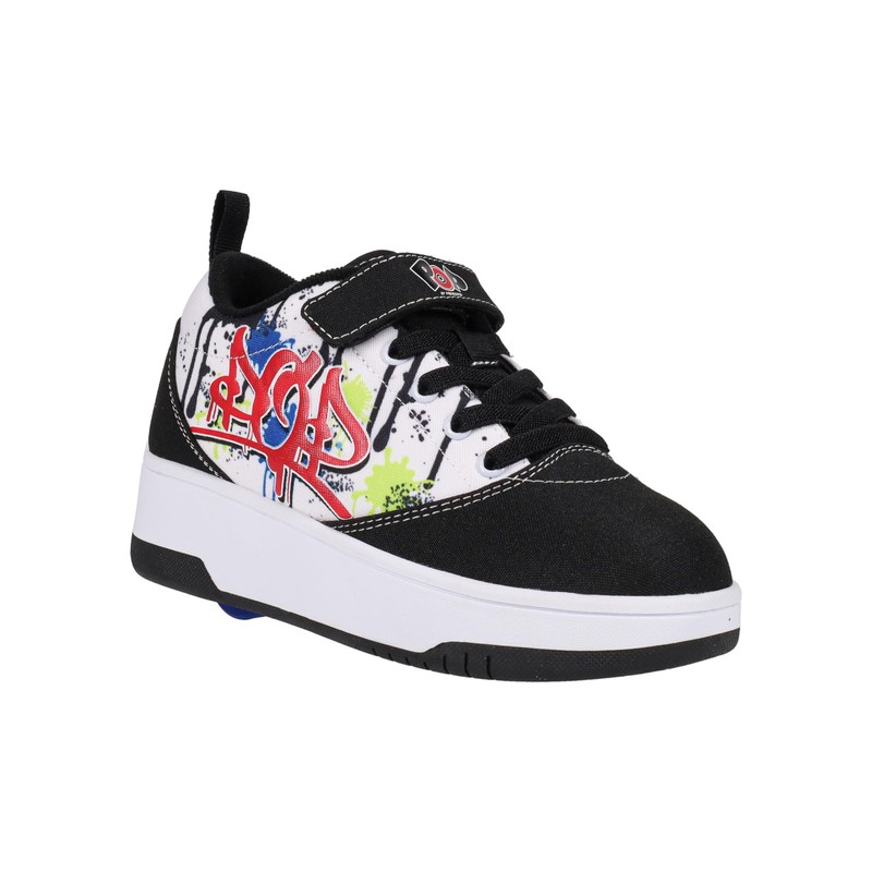 Heelys Pop Pro Prints Wheeled Shoes Big Kid Unisex 5 US Black White Multi