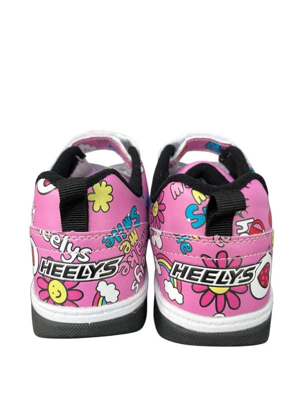 HEELYS Skate Girl's Dual Up X2 (Little Kids Size 13 Pink/Black/Multi Color)