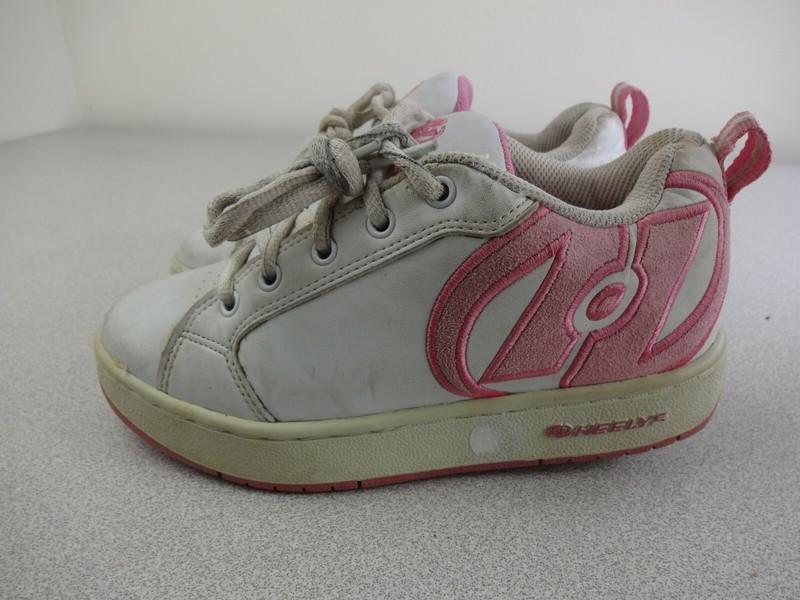 HEELYS Youth Original Style 7444 White Pink Skate Shoes Youth Size 2