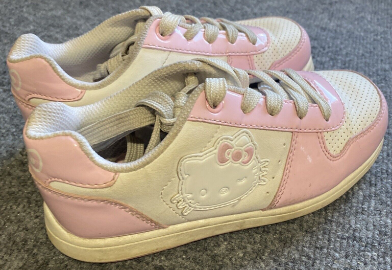 Hello Kitty Shoes Girls 1 Sanrio Sneakers White Pink Lace