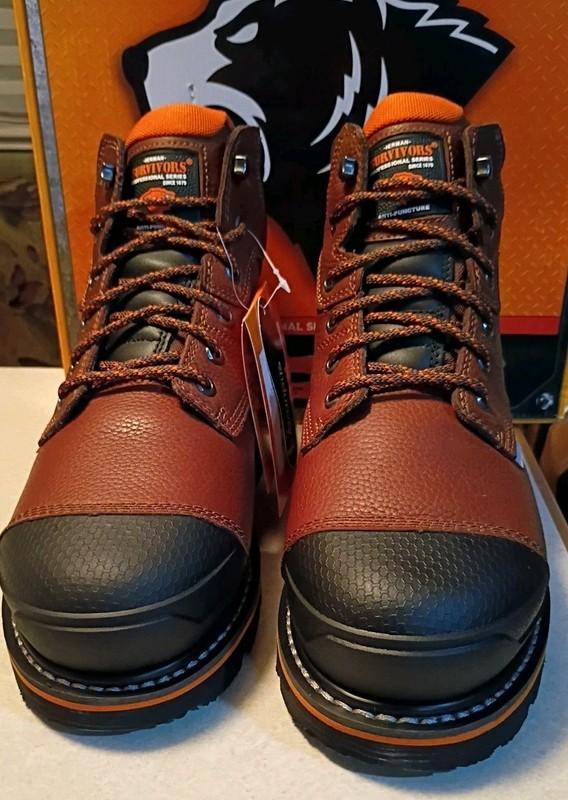 HERMAN SURVIVORS - SIZE: 7.5 Pro Series Shoveler 6" Steel Toe Work Boots - NEW